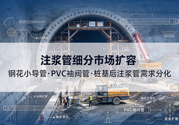 武昌注浆管细分市场扩容，隧道钢花小导管、PVC 袖阀管、桩基后注浆管需求分化